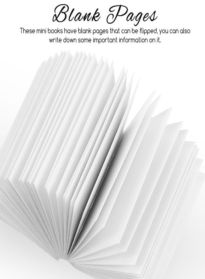 Balacoo 50 Pcs Miniatures Dollhouse Books: 1:12 Scale Mini Blank Books for Dollhouse Decoration, Create Favorite Doll House Bookshelf for Boys and Girls 3+ (White) - Image 5